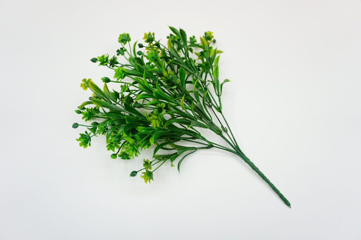 Artificial Shrub Plant – Mini Green Plastic Bush for Indoor Decor – Wholesale Supplier-1
