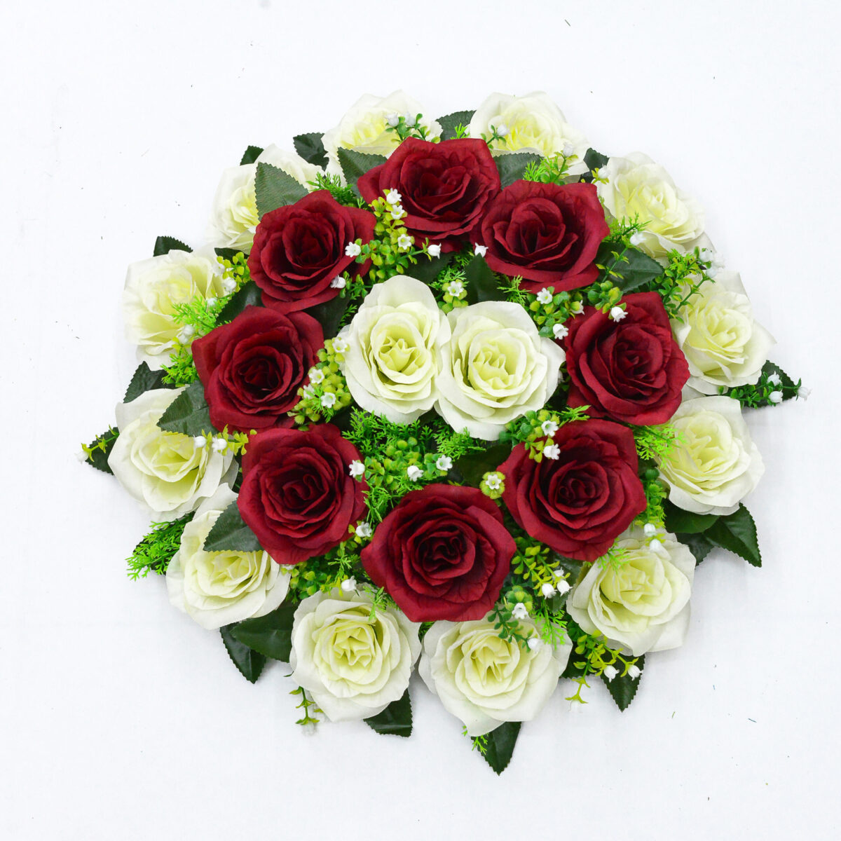 round artificial flower wall decor-11