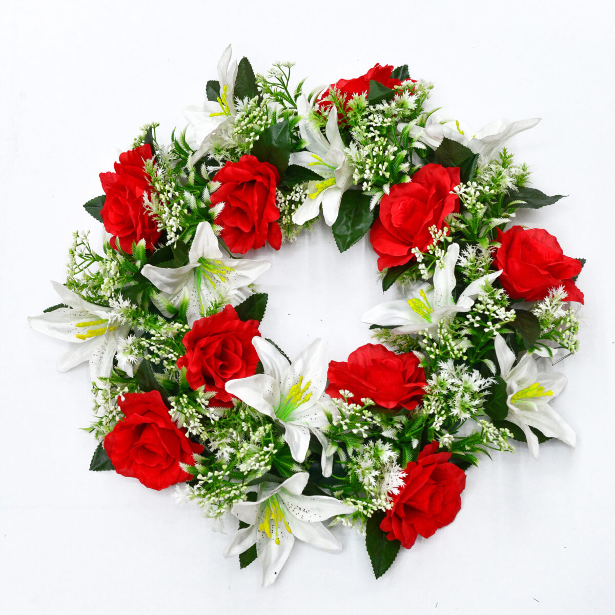 holiday silk wreath supplier-13