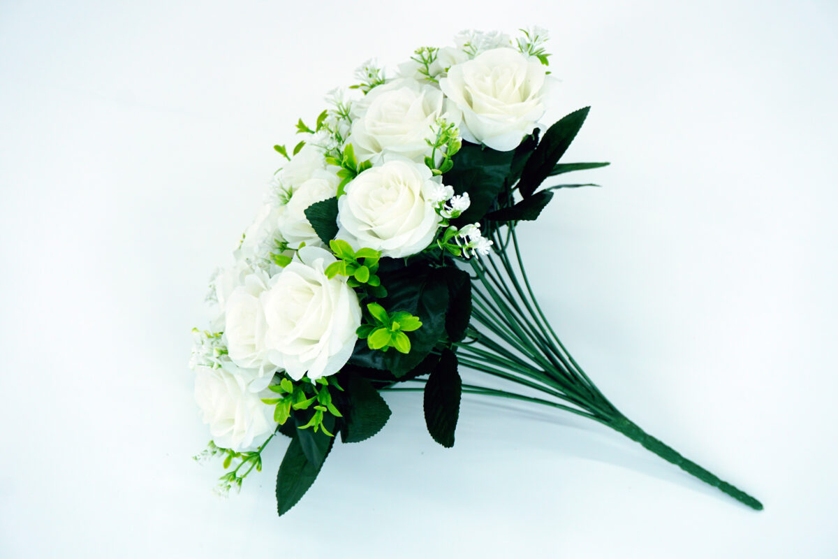 white artificial flower bouquet for bride - 42 - Image 2