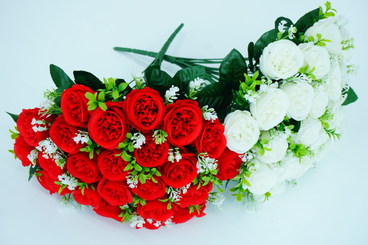 Valentine’s bouquet, romantic silk bouquet-45