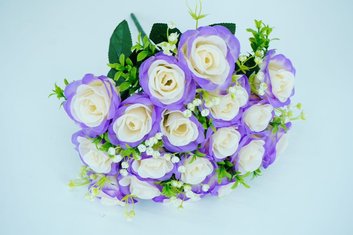 modern silk hand bouquet with flat design - Image 3