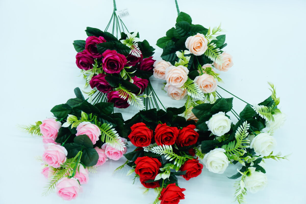 5-Color Mini Round Rose Flowers – Artificial Small Rose Heads for DIY & Home Decor-49 - Image 6
