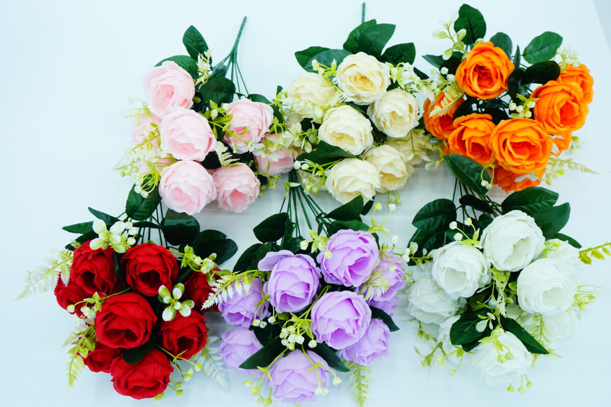 Low-Core Round Rose Flowers – Realistic Small Artificial Roses for Decoration-51 - Image 7