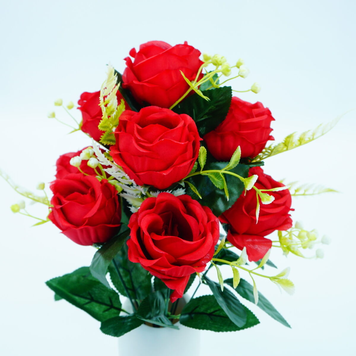 Low-Core Round Rose Flowers – Realistic Small Artificial Roses for Decoration-51