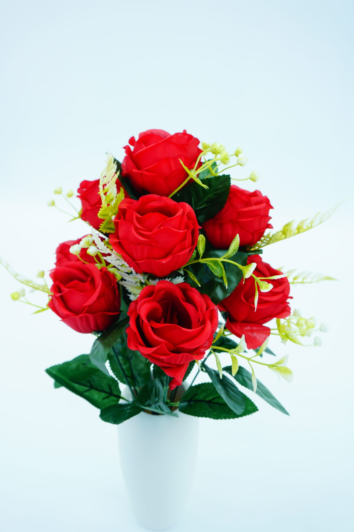 Low-Core Round Rose Flowers – Realistic Small Artificial Roses for Decoration-51