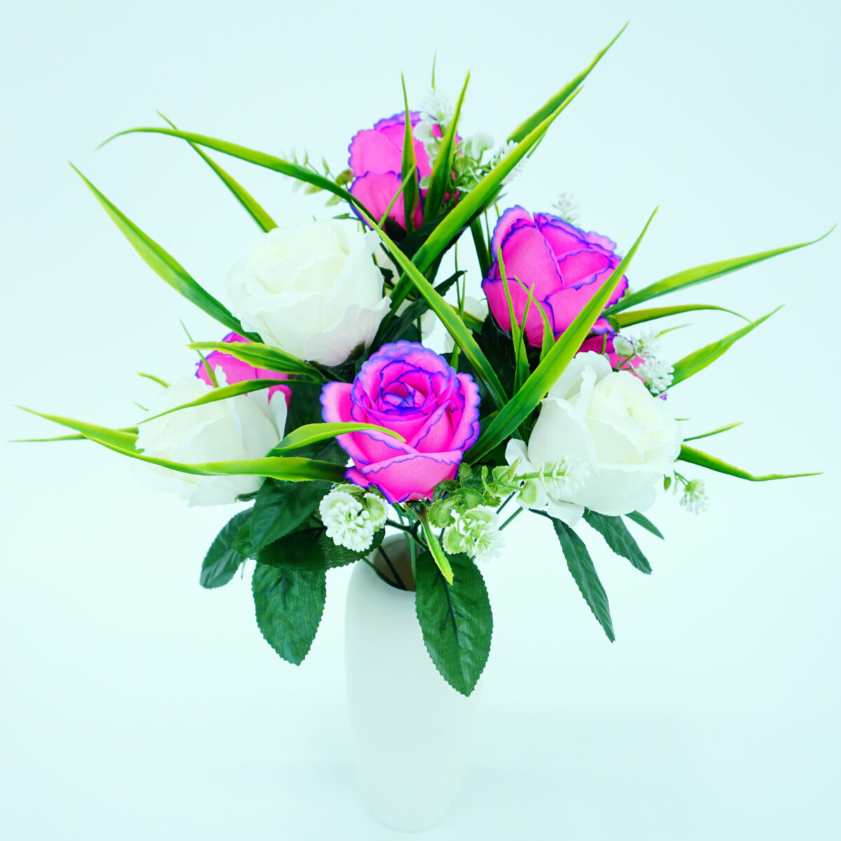 Mixed Color Artificial Tulip Bouquet for Vase Arrangement, Photography or Display - Image 2