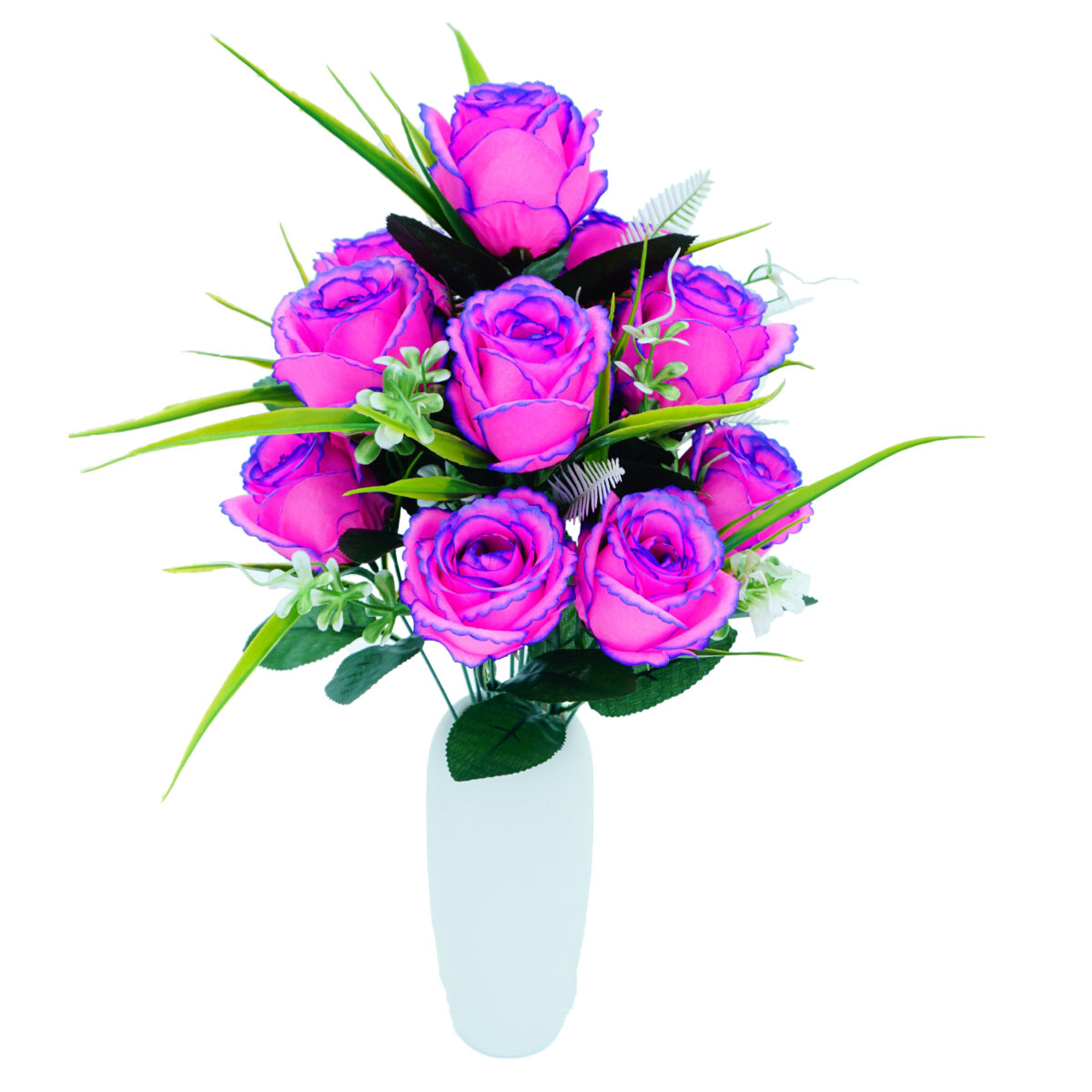 Faux Hydrangea Tabletop Bouquet with Multiple Heads for Elegant Home Styling
