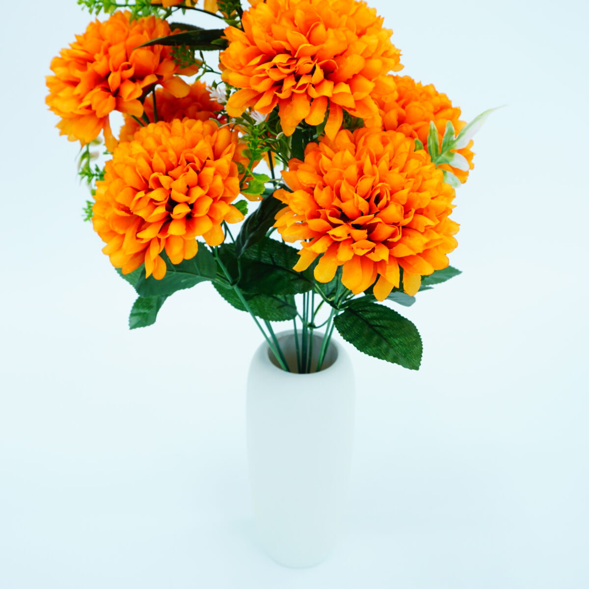 Autumn Color Artificial Chrysanthemum for Vase Decoration, Never Withers
