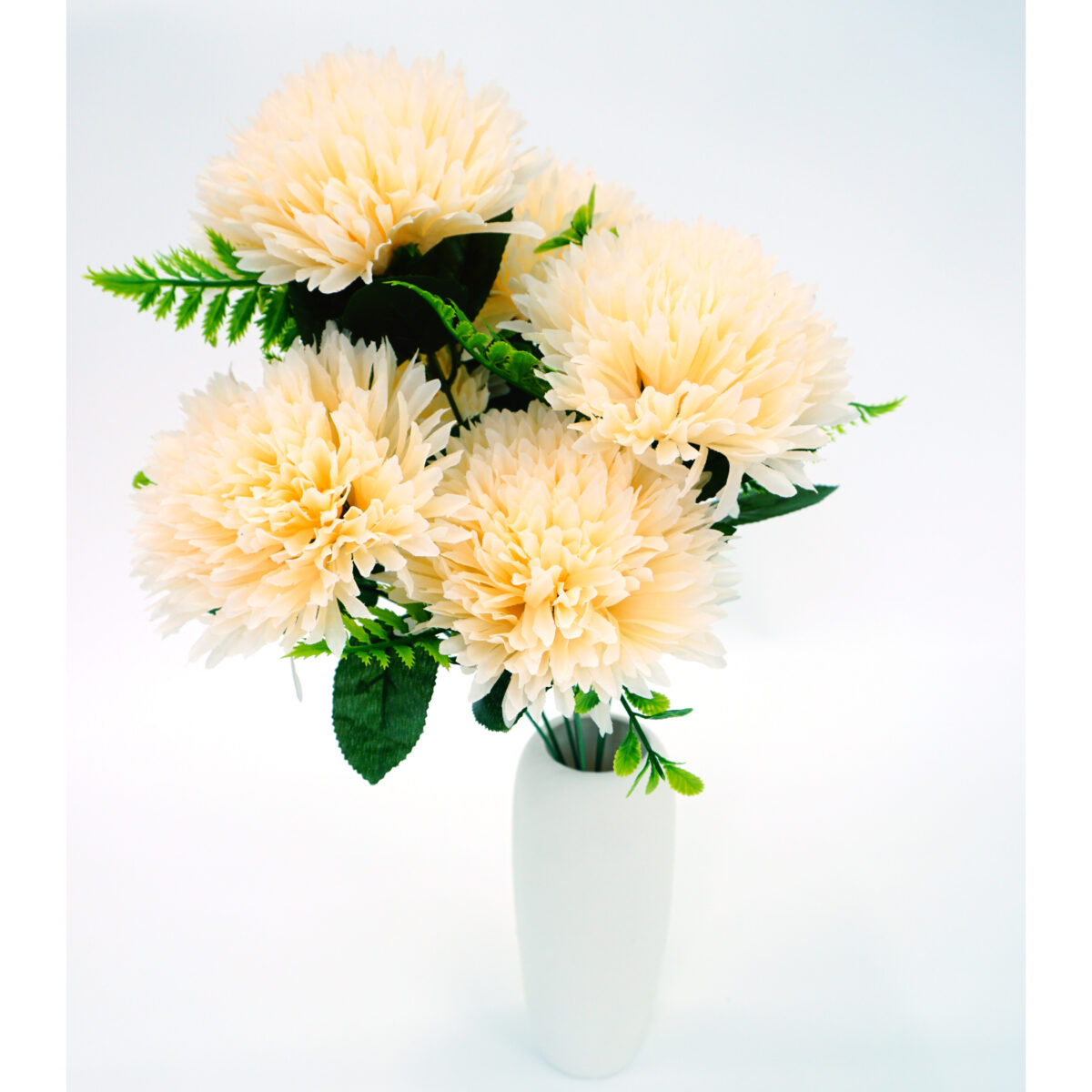 European-Style Bridal Faux Flower Bundle with Ribbons and Natural-Look Detail - Image 4