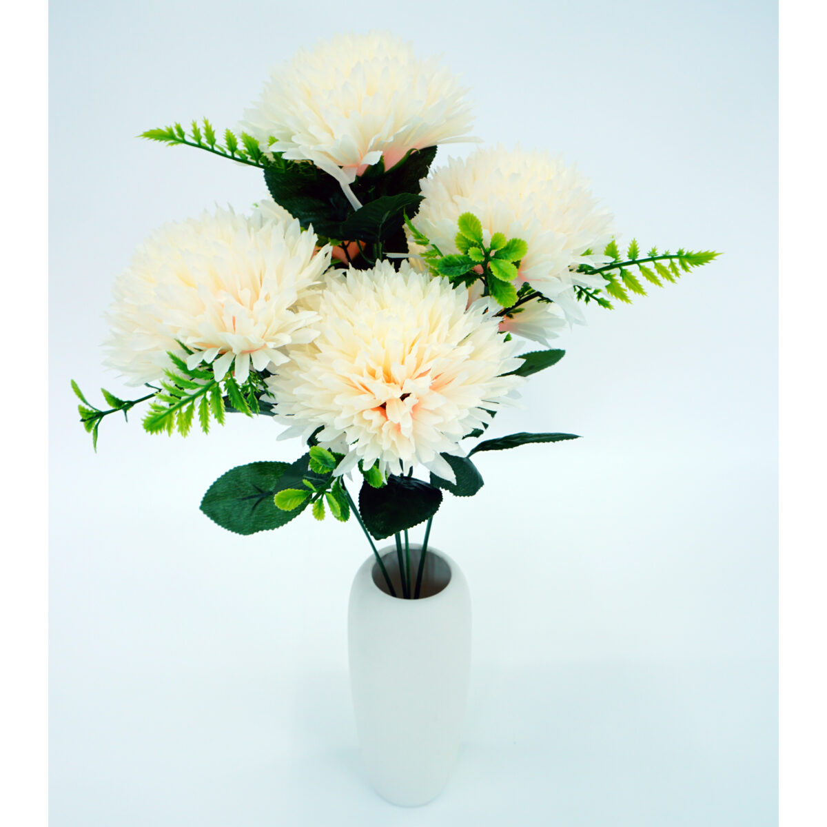 European-Style Bridal Faux Flower Bundle with Ribbons and Natural-Look Detail - Image 2