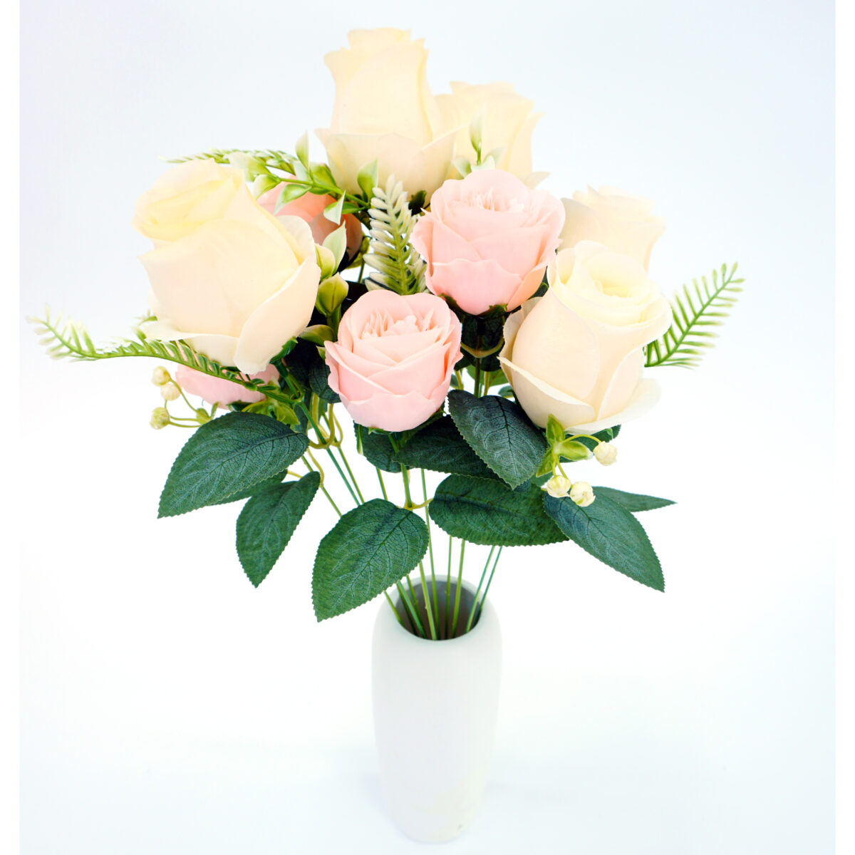 Colorful Multi-Head Fake Flower Bundle for Weddings and Living Room Display - Image 2