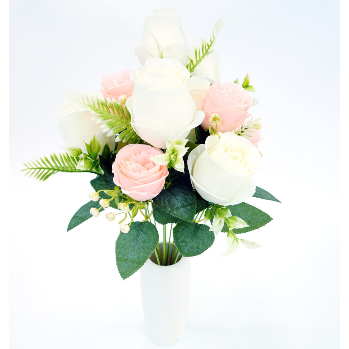 Colorful Multi-Head Fake Flower Bundle for Weddings and Living Room Display - Image 3