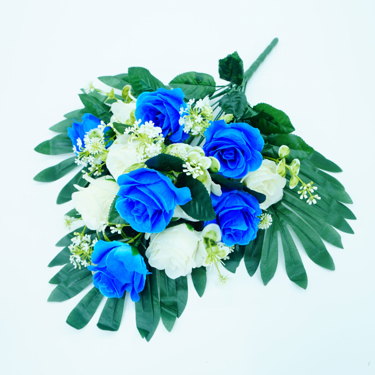 memorial artificial flowers, cemetery silk flowers, grave decoration flowers, funeral faux flowers, tribute flower arrangement - Image 3