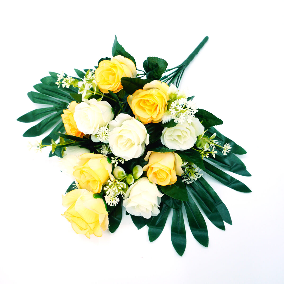 memorial artificial flowers, cemetery silk flowers, grave decoration flowers, funeral faux flowers, tribute flower arrangement - Image 2