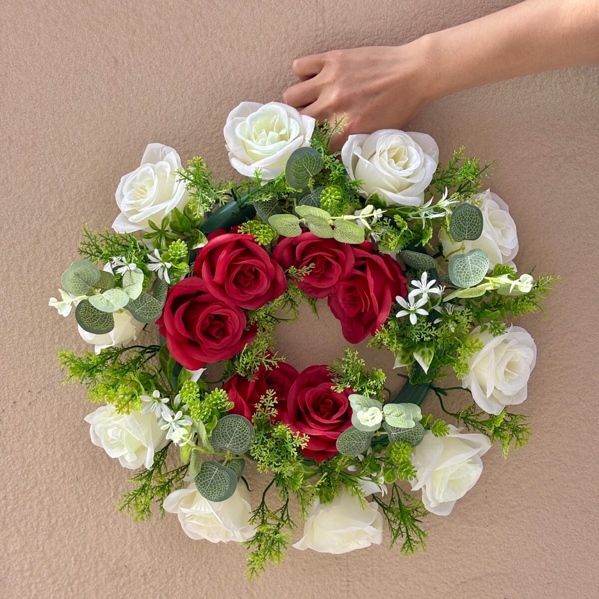 Artificial Rose Wreaths and Door Decorations
