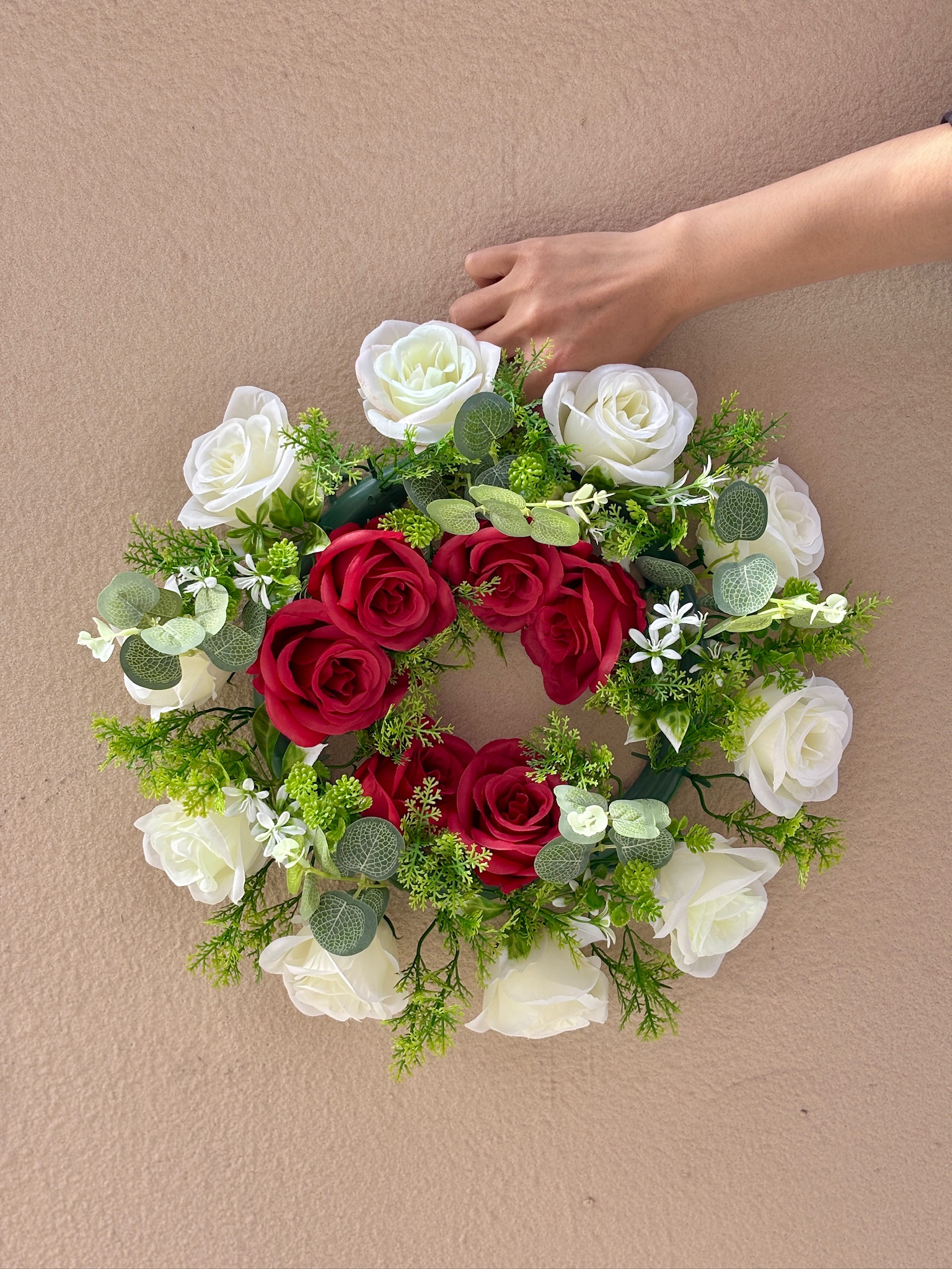 Artificial Rose Wreaths and Door Decorations