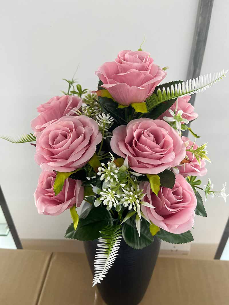 Bottled flower arrangement 12 flowers - Image 3